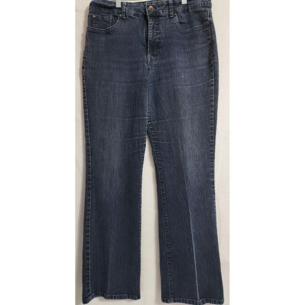 Nine West Jeans Women‎ 16 /32 Dark Wash Bootcut Stretch Denim Pants